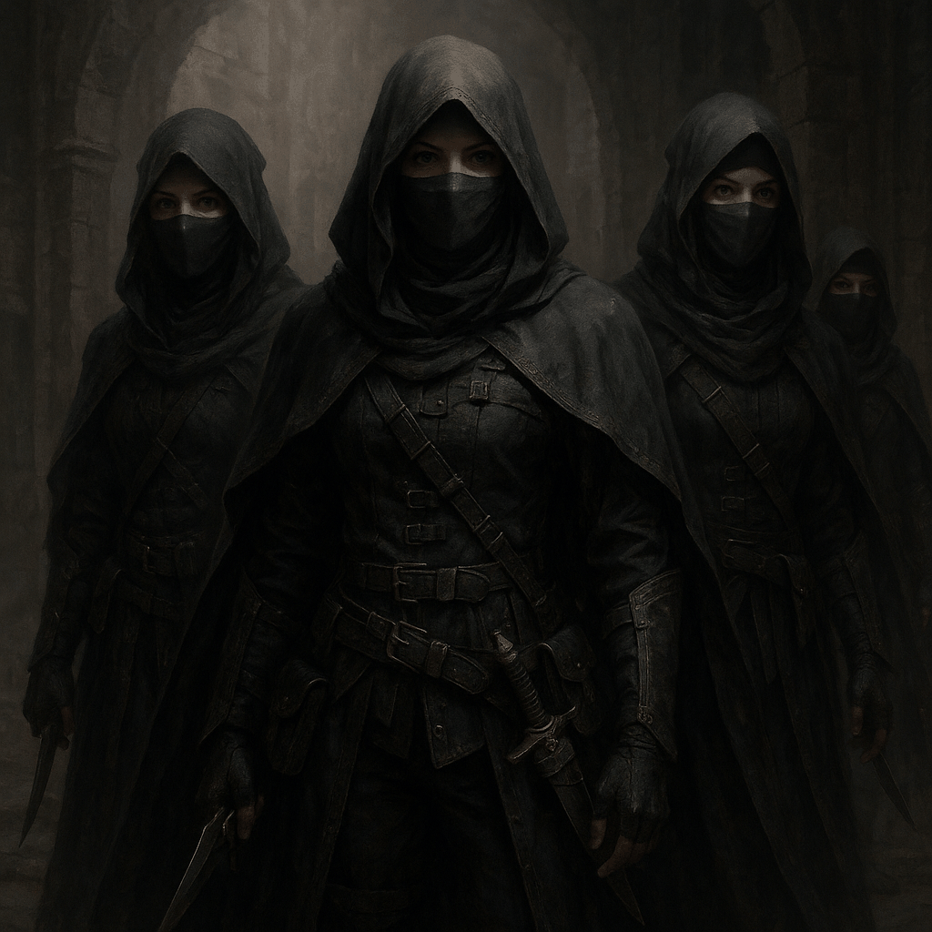 The Handii in their concealed armor, deadly protectors moving unseen
