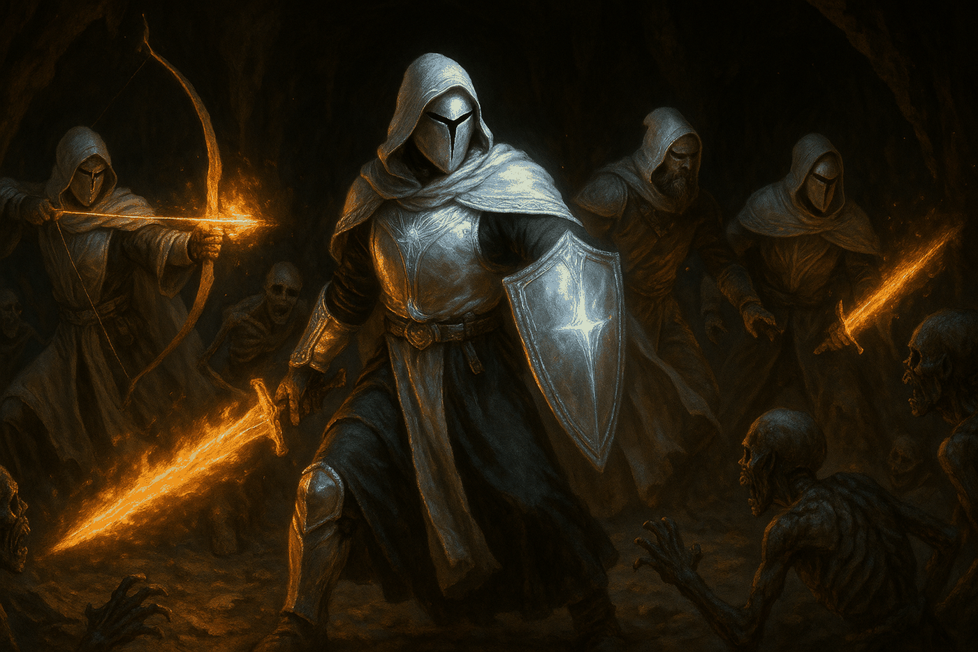 The Priests in their Holy Armor, blessed warriors of the Most High in battle against darkness