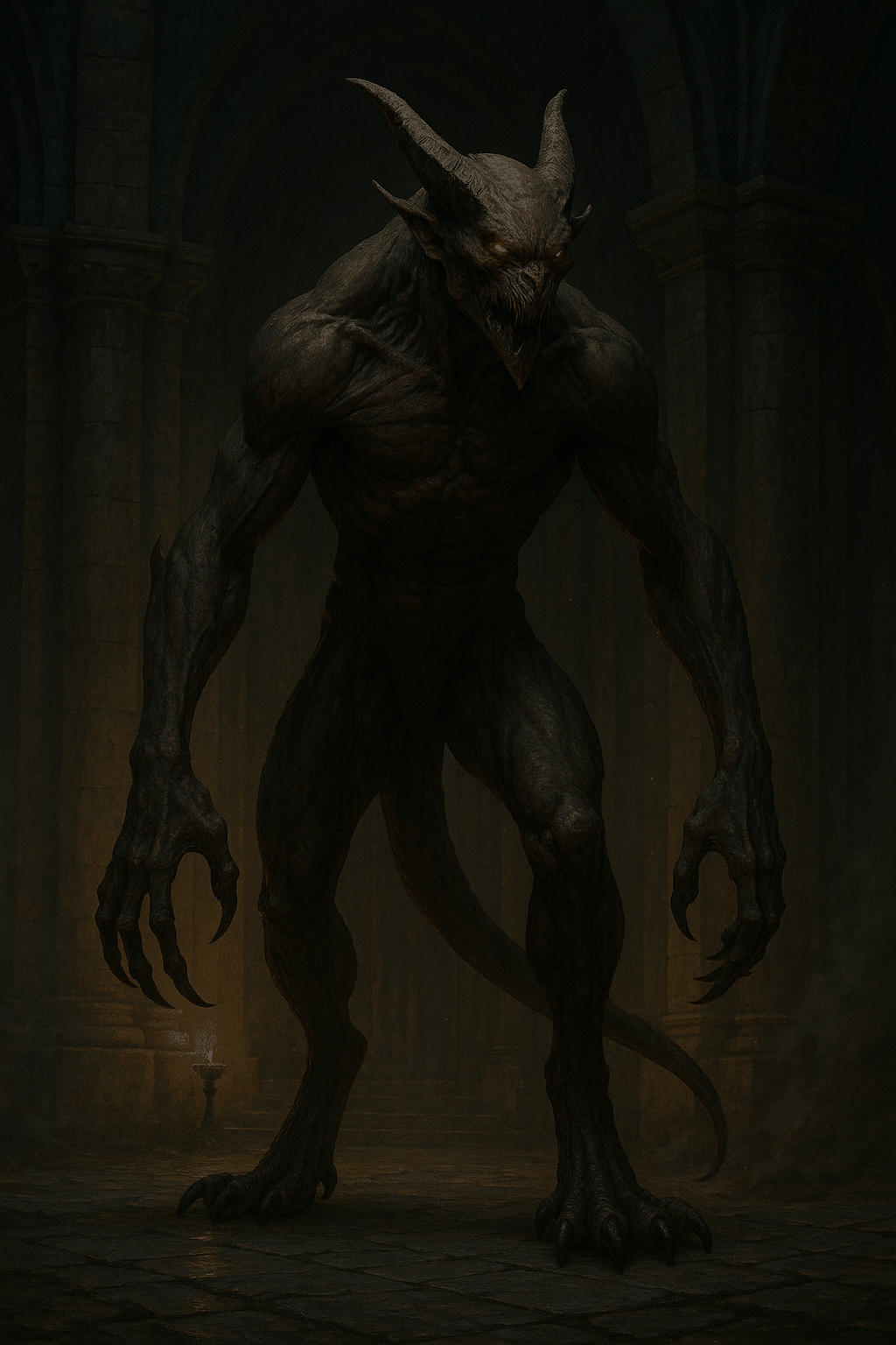 Ragor - A terrifying demon of Sheol with burning eyes