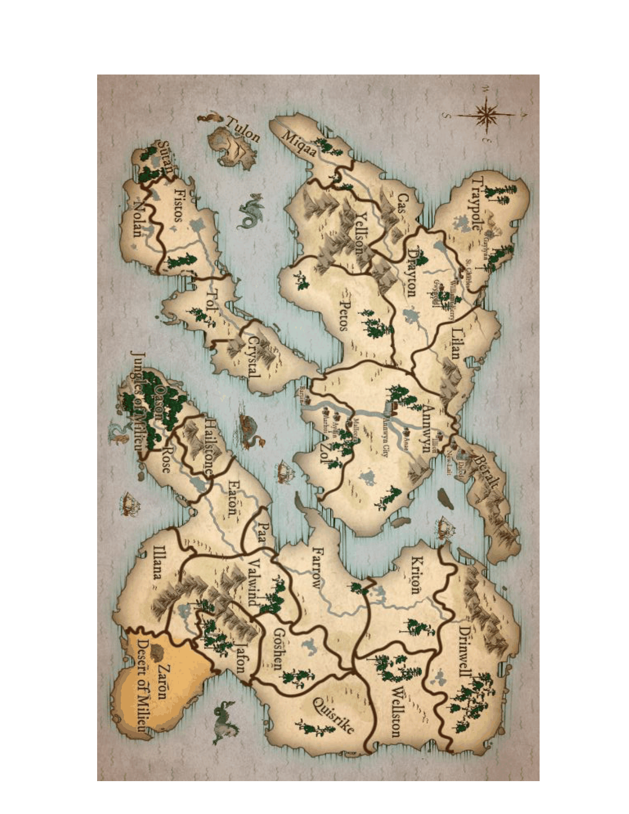 Illuminated world map of Sacred Grimdark.