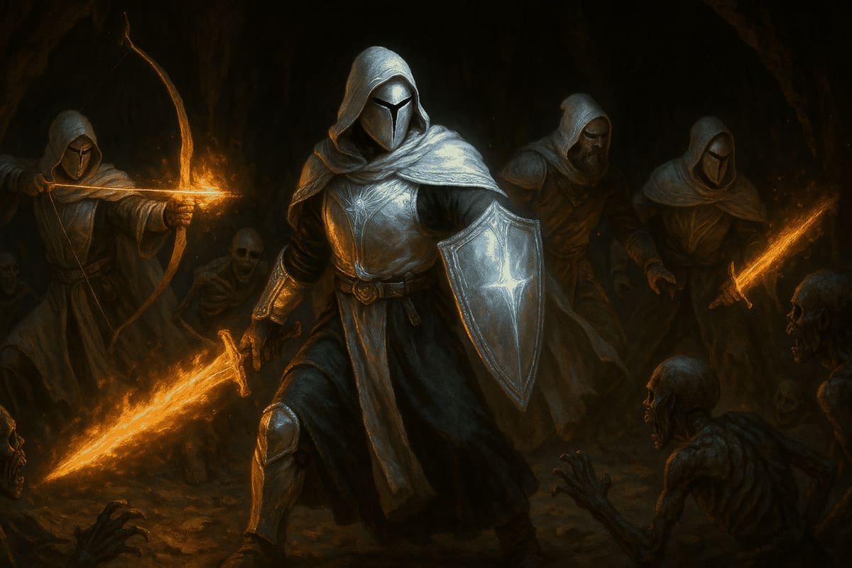 The Priests in their Holy Armor, blessed warriors of the Most High in battle against darkness